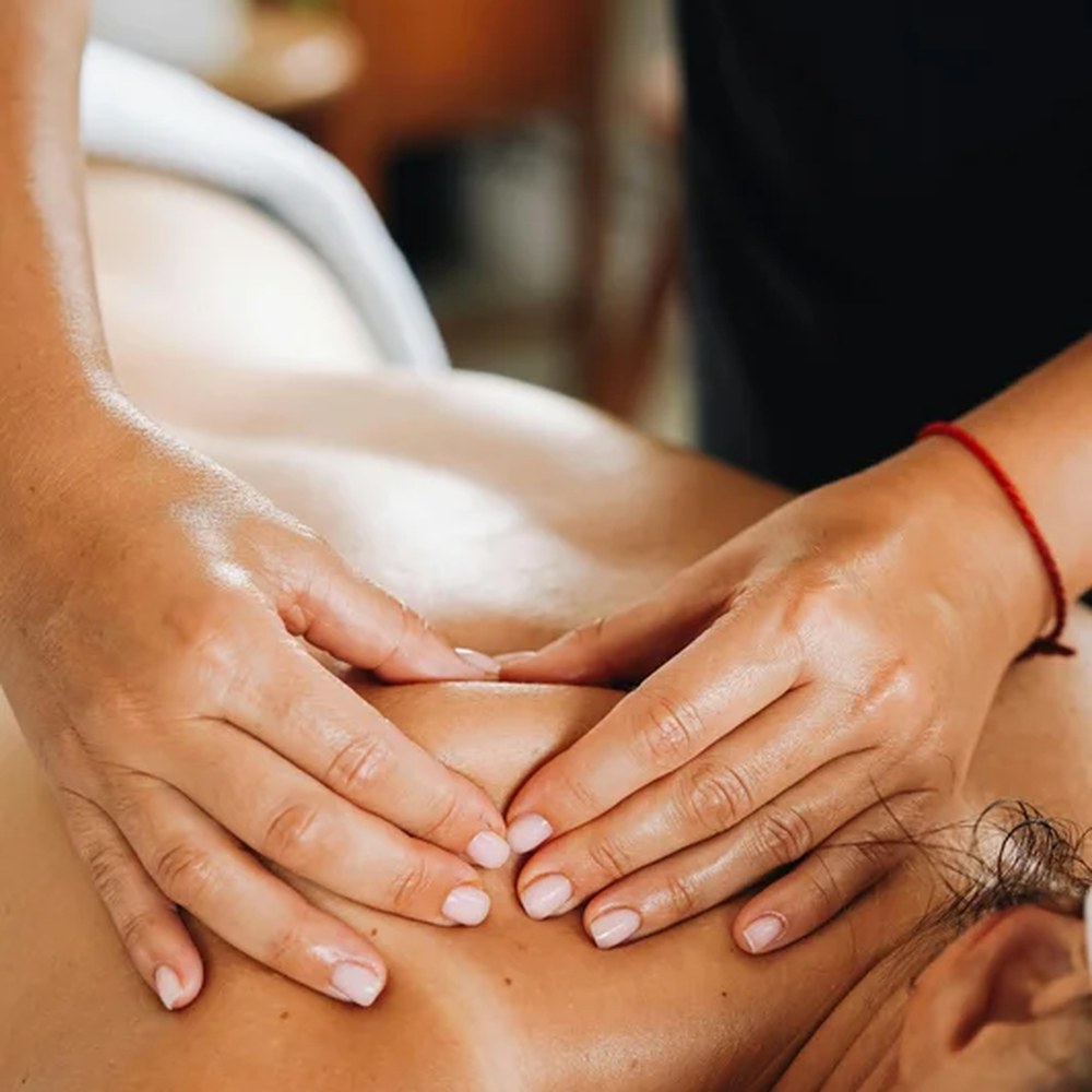 Massage treatment at Bliss Therapy massage studio in Colchester